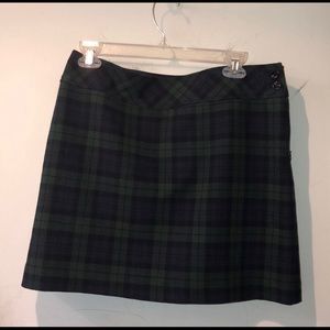 J Crew wool blend plaid miniskirt sz 8 from 2005